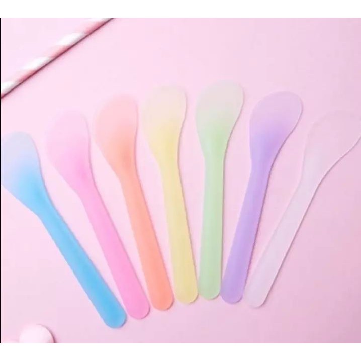 ❤ RATU ❤ Spatula Masker Plastik Murah Sendok Cream Mini