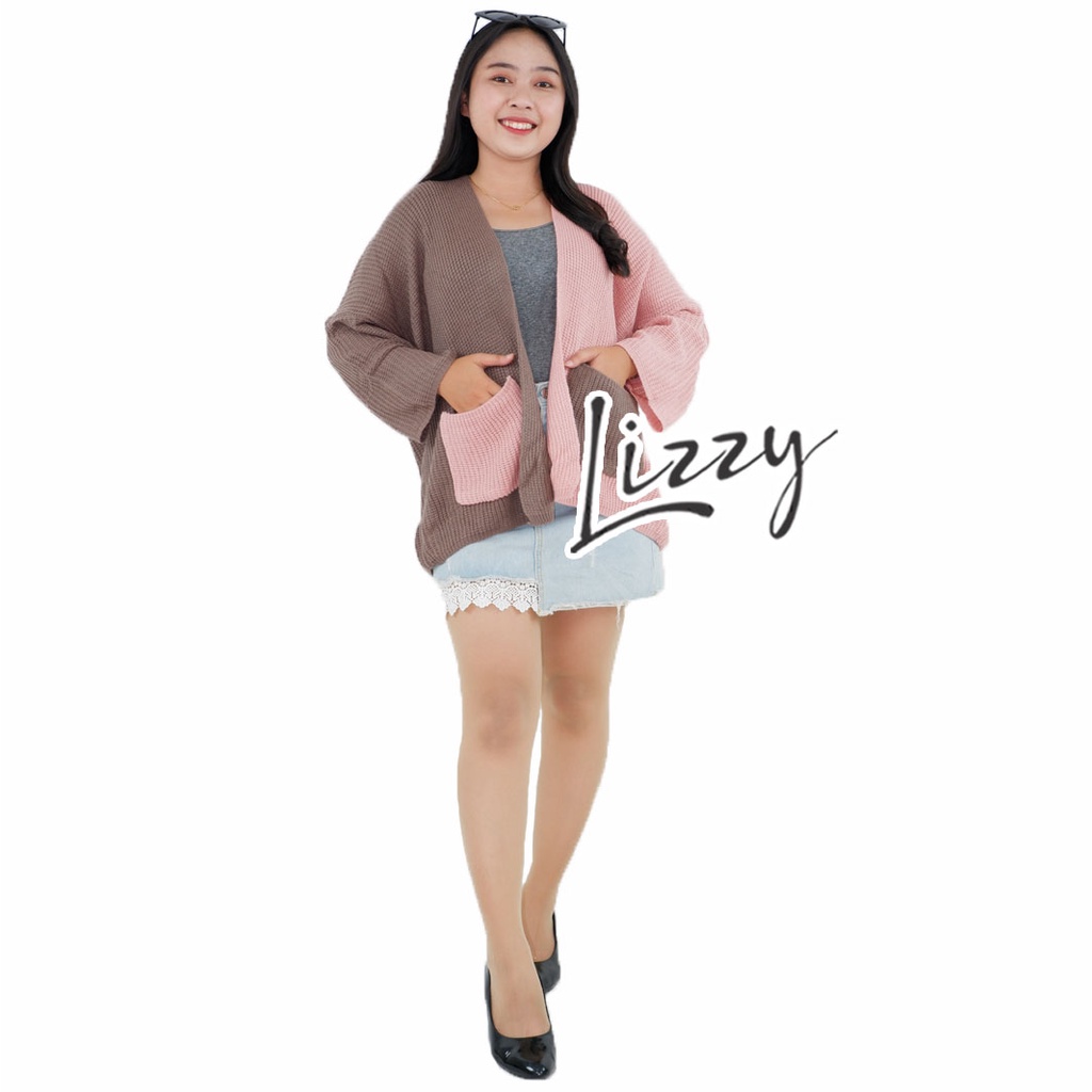 Lizzy - CHERYL CARDIGAN TWO TONE PREMIUM