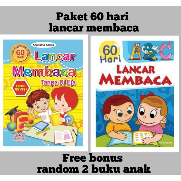 Jual PAKET BUNDLING ABC 60 HARI LANCAR MEMBACA & 60 HARI LANCAR MEMBACA