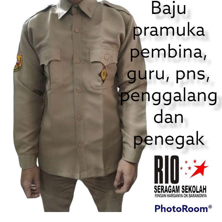 Ready Stock S0ZI9 BAJU PRAMUKA RAPILO, BAJU PRAMUKA PEMBINA, BAJU PRAMUKA BIG SIZE, BAJU PRAMUKA GUR