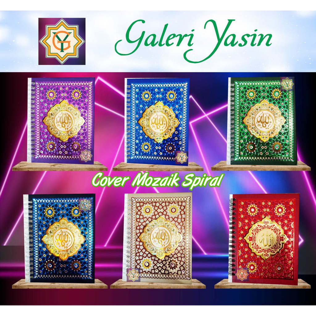 Buku Yasin Hard Cover Mozaik  Spiral