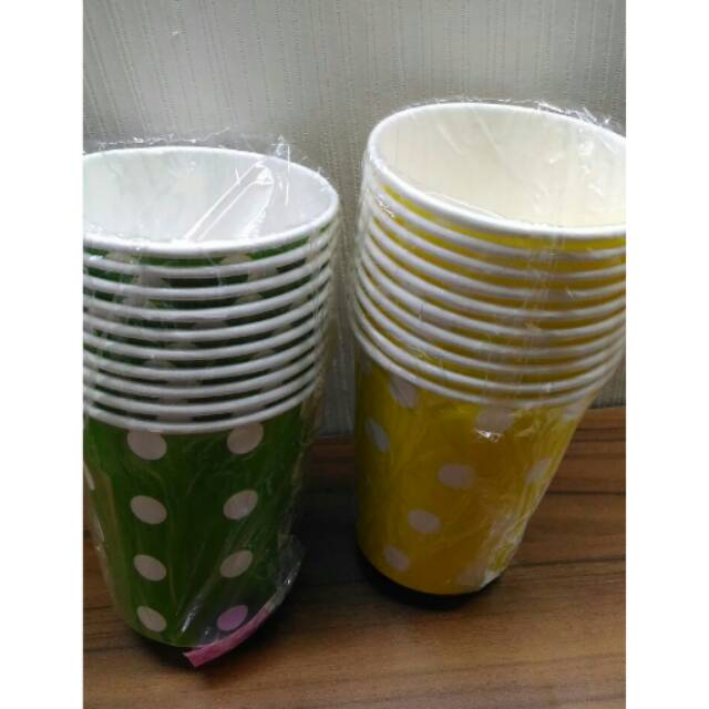

Gelas polkadot ultah ulang tahun paper birthday cup