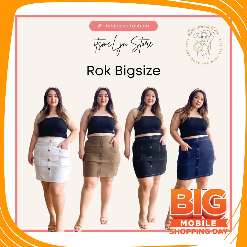 Plisket Jins Dnim MEkar biru merah hitam kuning hijau putih abu /  (COD) PROMO ROK MINI WANITA BIGSI