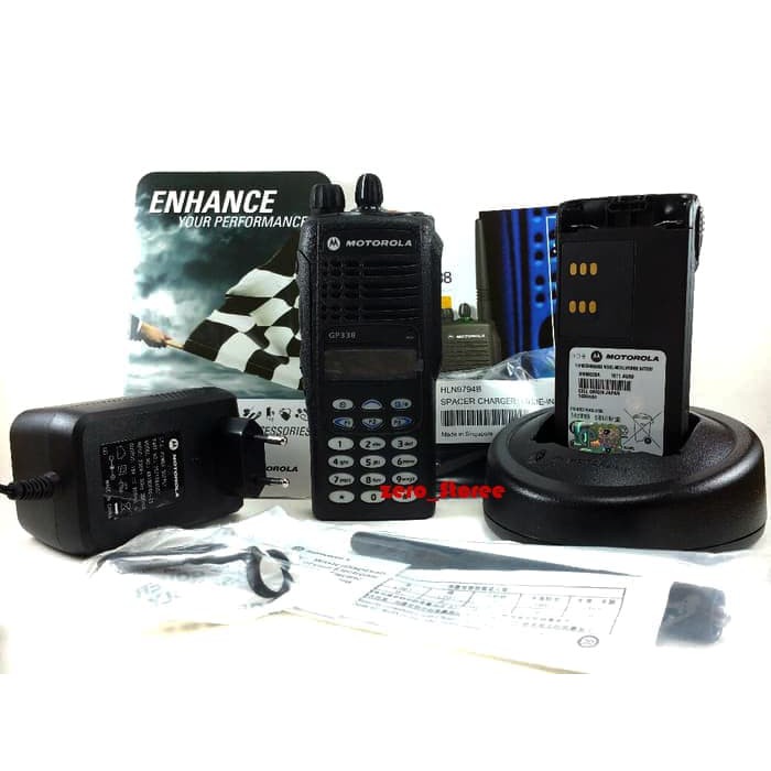 GP338 / GP 338 VHF HT Handy Talkie Motorola Ori Garansi Resmi 1 Tahun