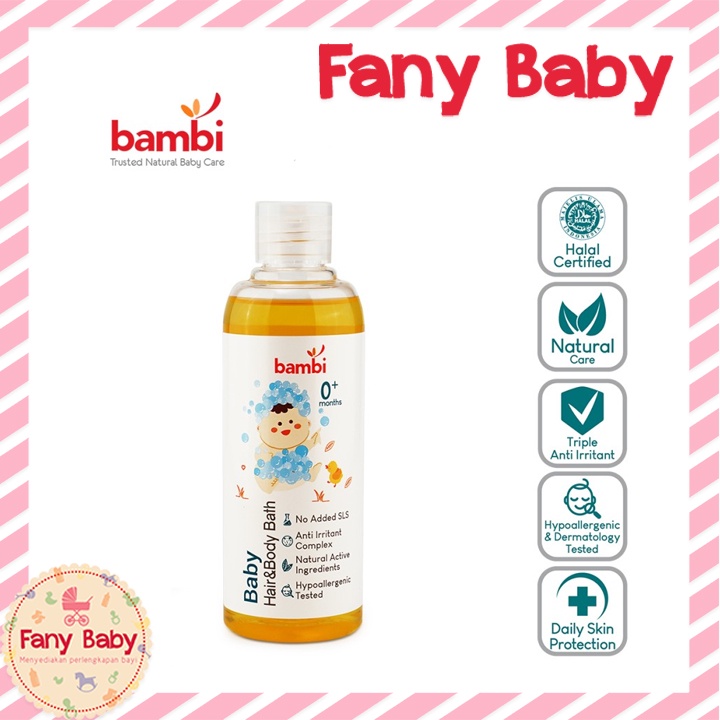 BAMBI BABY HAIR &amp; BODY BATH 2IN1 200ML