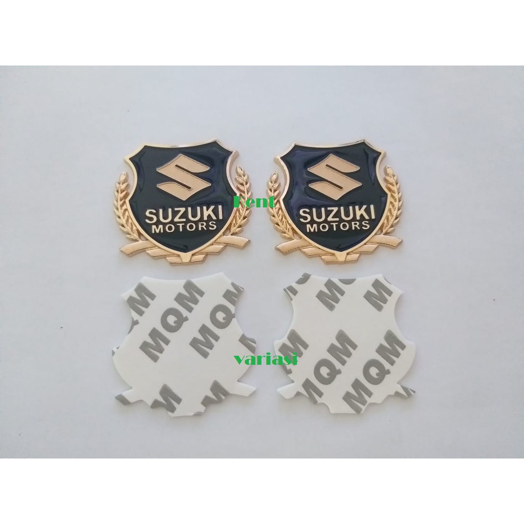 Emblem logo Metal logam mobil Logo Suzuki