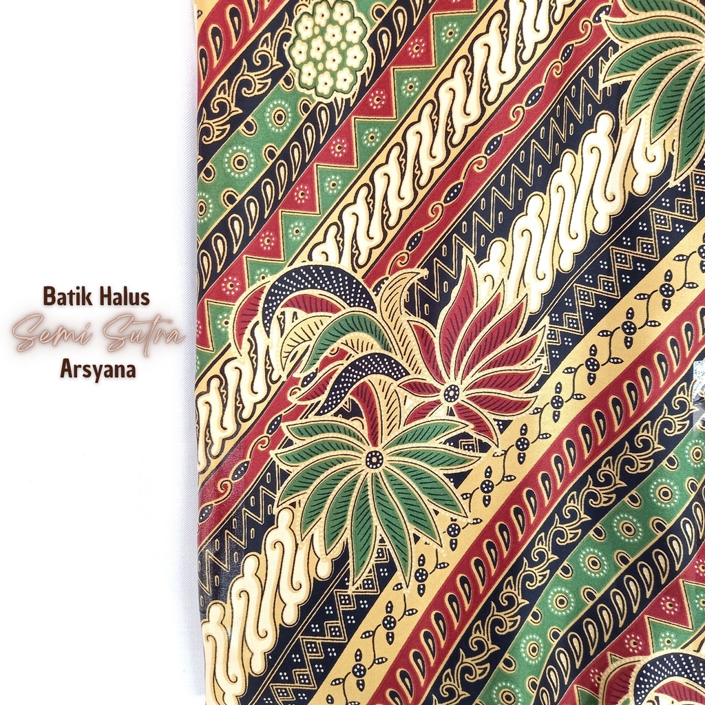 Pusat Bordir Tasikmalaya - Kain Batik Halus Semi Sutra Silky Danar Hadi Motif Arsyana