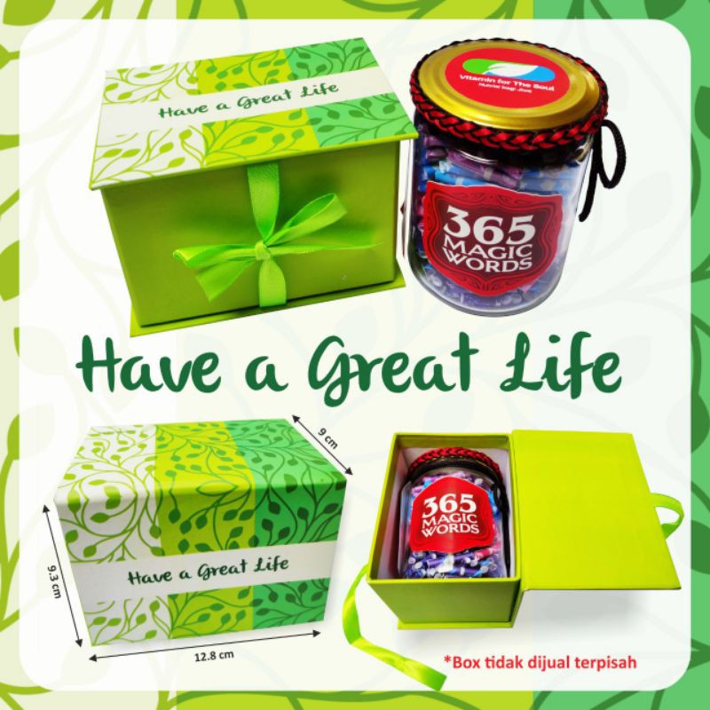 

365 MAGIC WORDS + BOX (KADO UNIK, HADIAH, SOUVENIR)