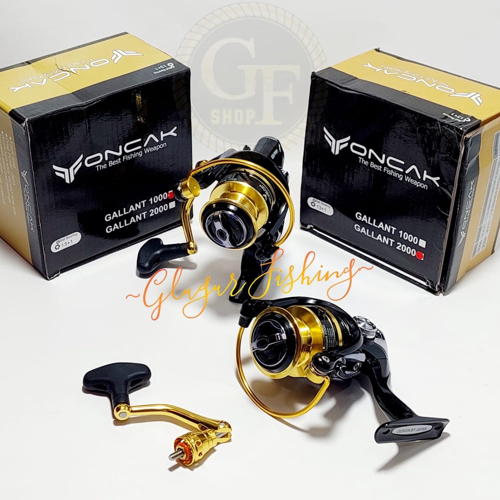 REEL SPINNING ONCAK GALLANT 1000-2000 / POWER HANDLE / 13+1 BB / DRAG POWER 15KG