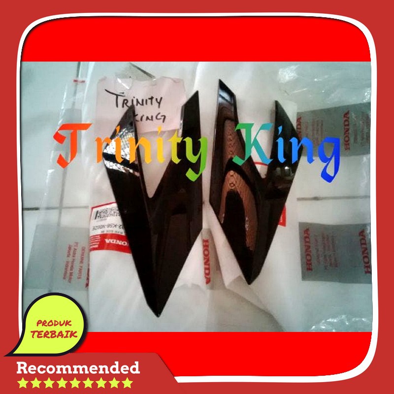 sparepart cowl kuping lampu depan motor honda sonic 150r ori asli original warna hitam metallic