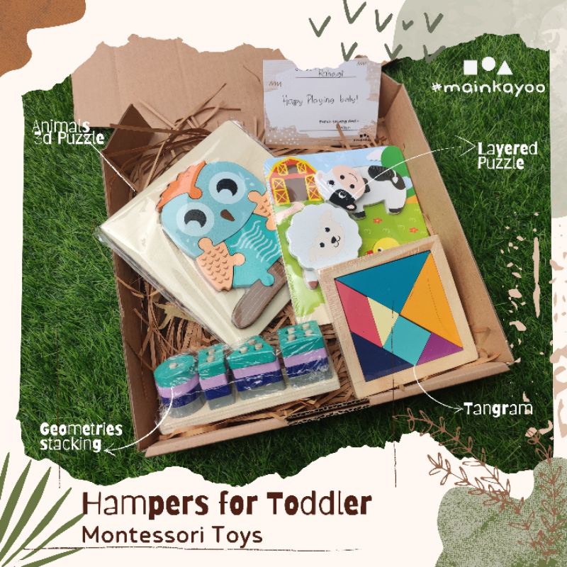 Hampers Mainan # mainkayoo Montessori Toys - for Toddler - mainan edukasi anak