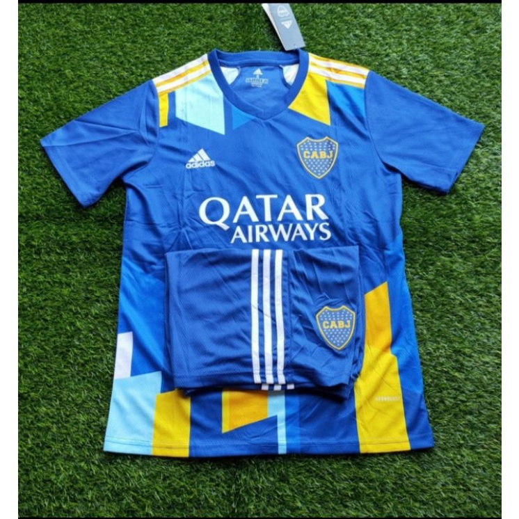 FULLSET BAJU + CELANA BOCA JUNIOR 3RD 2021/2022 GRADE ORI IMPORT