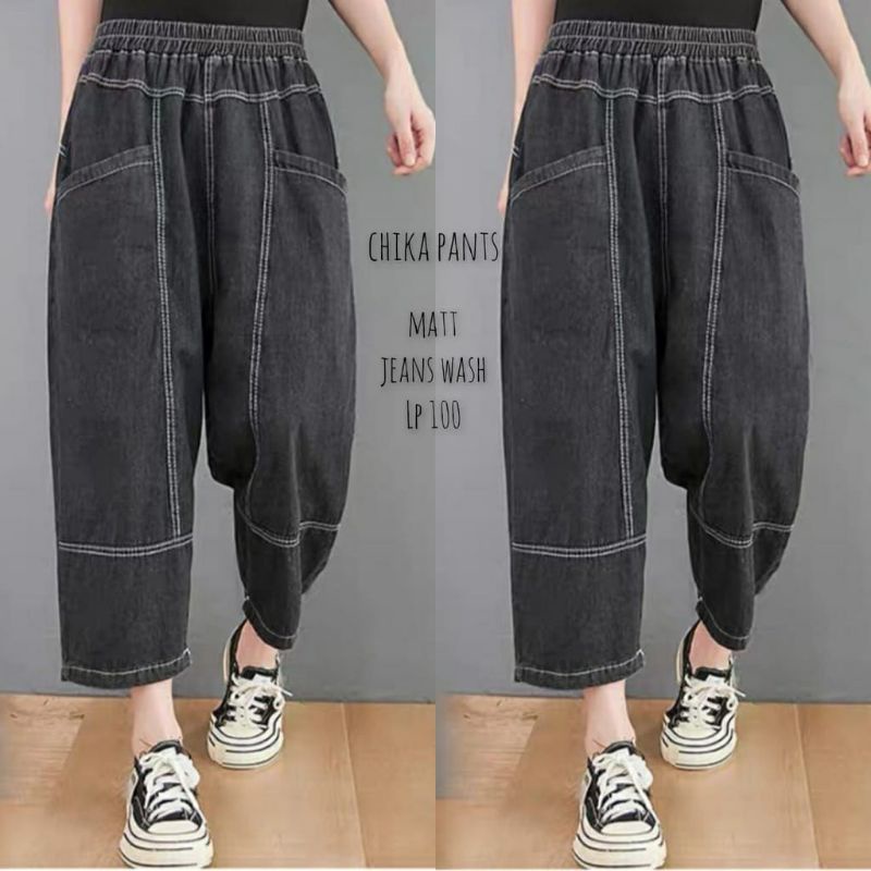 Celana Baggy Jeans Wanita Terbaru / Shinju Pants