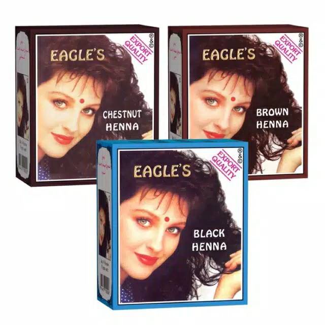 Eagle's Henna Black - Brown - Burgundy Henna - Semir rambut per Sachet