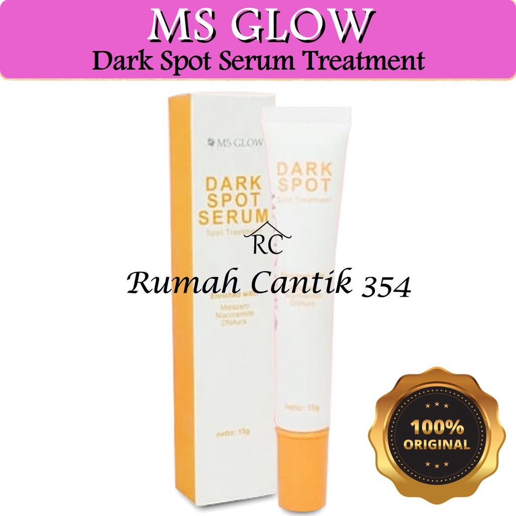 MS Glow Dark Spot Treatment Serum Rumah Cantik 354 Spot Treatment yang Dapat Menghilangkan Noda Hitam di Wajah