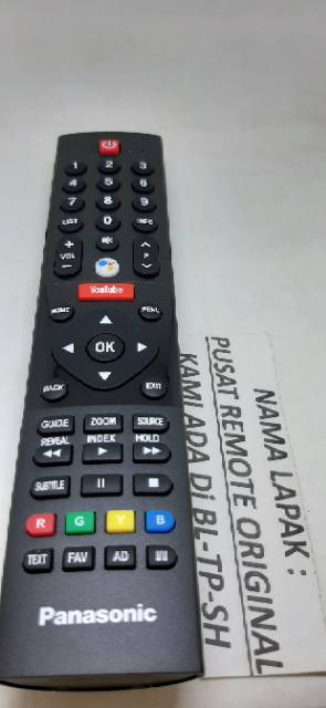 REMOTE REMOT SMART TV PANASONIC LED YOUTUBE ORIGINAL ASLI