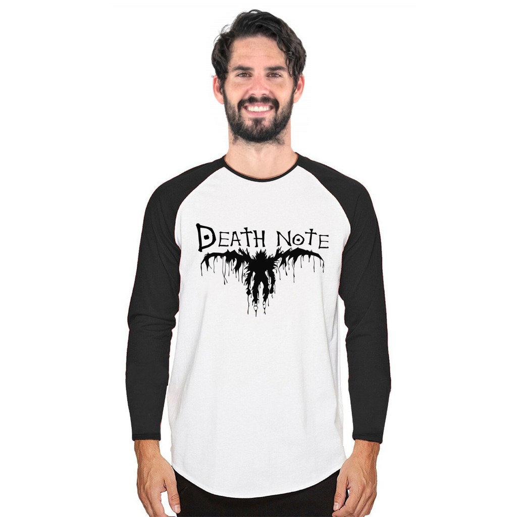 Myco Kaos Raglan | Death Note | lengan panjang | Kaos Pria | Ukuran M - L - XL - XXL