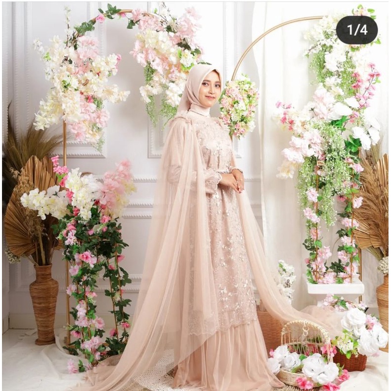 gaun pesta-tamara dress-baju terbaru-gaun akad