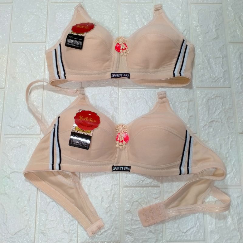 BRA SPORT YUNITA LIE || BH SPORT BRA YUNI TALIE BIS POLOS KAIT 2 || BH PELAJAR REMAJA ABG DEWASA IBU