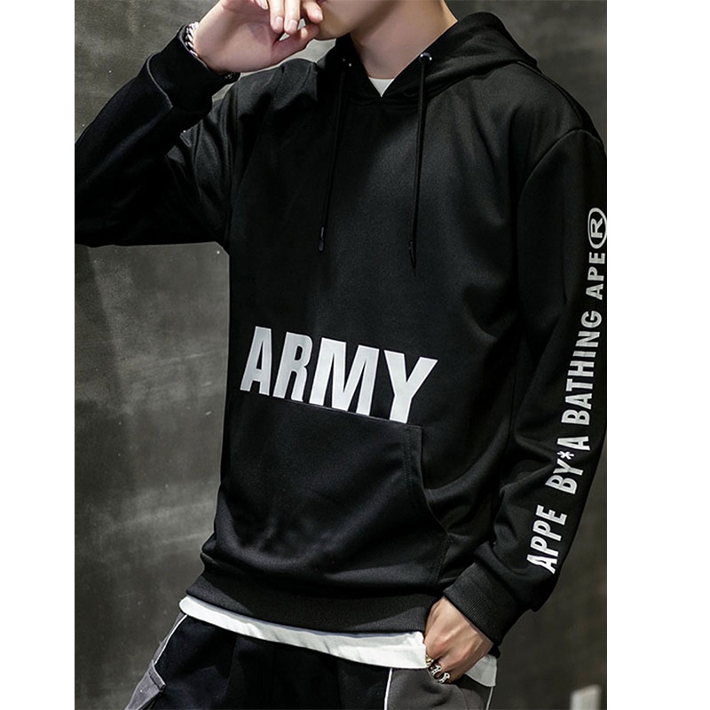 Lilipop.id Sweater Pria Appe Army Hoodie Jumper Outwear