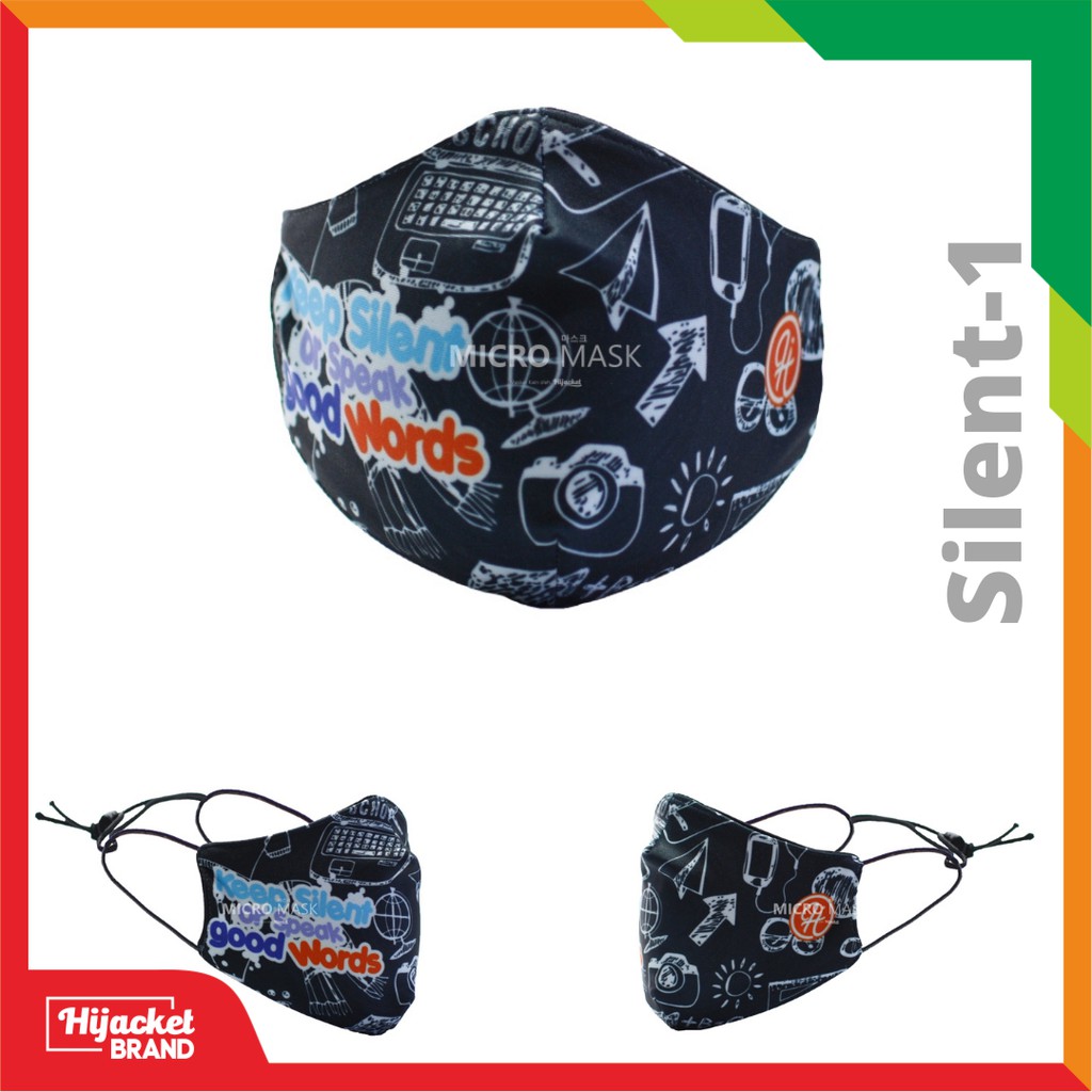 Masker Hijab anak / Masker hijacket Kids / Masker anak wanita muslimah-SILENT 1