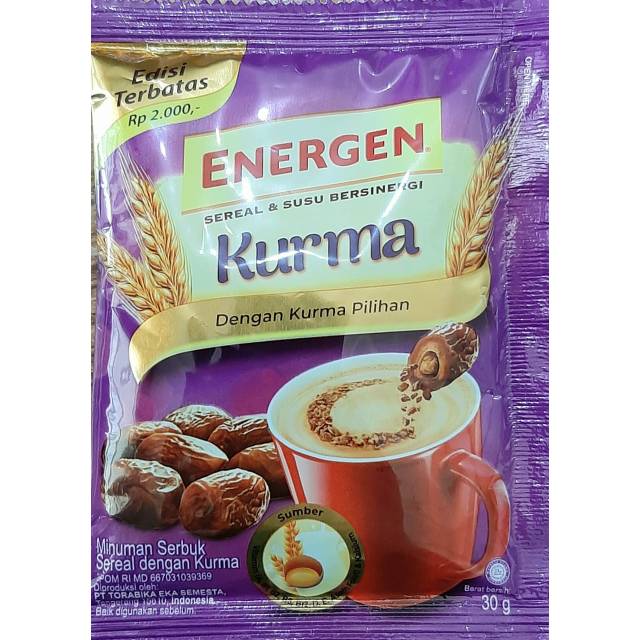 

Energen Kurma 30g per renteng