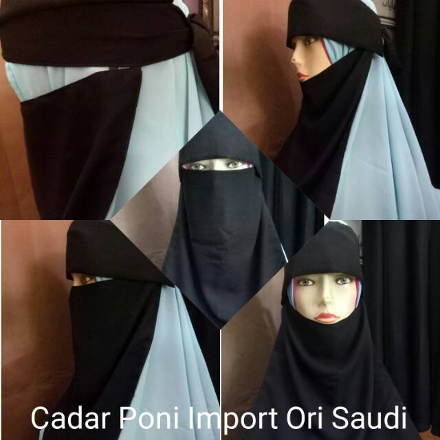 Cadar/ Niqab Bandana PONI Ori Saudi