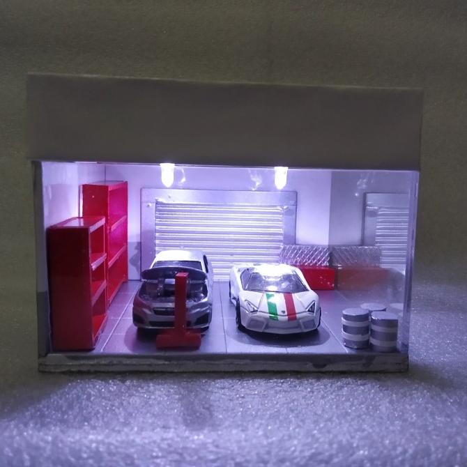 mini diorama garage+accecoris