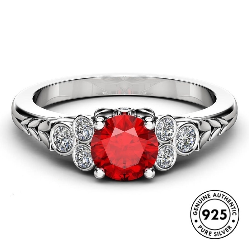 Cincin Sterling Silver 925 Model Bunga Mawar Hollow Untuk Wanita