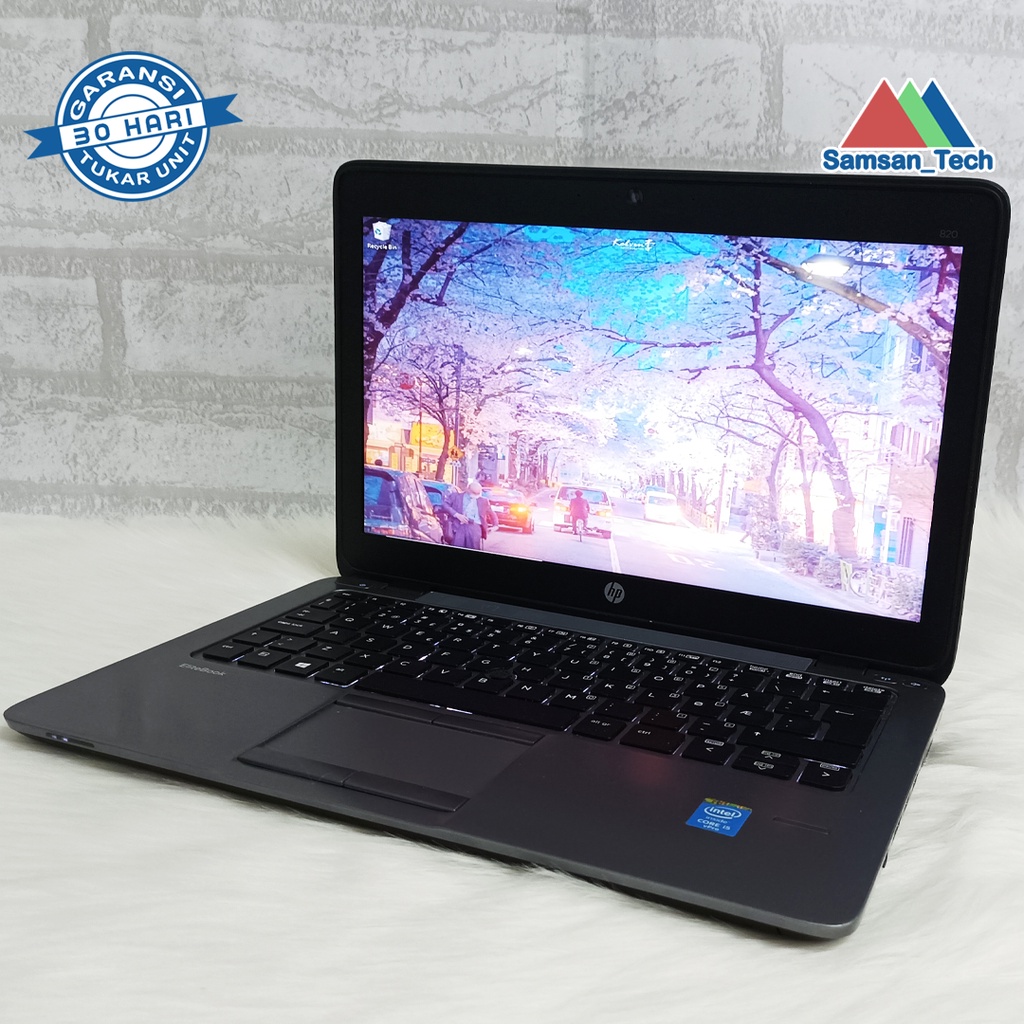 Laptop HP Elitebook 820 G2 Core i5 gen5 RAM 8GB SSD 256GB Slim murah