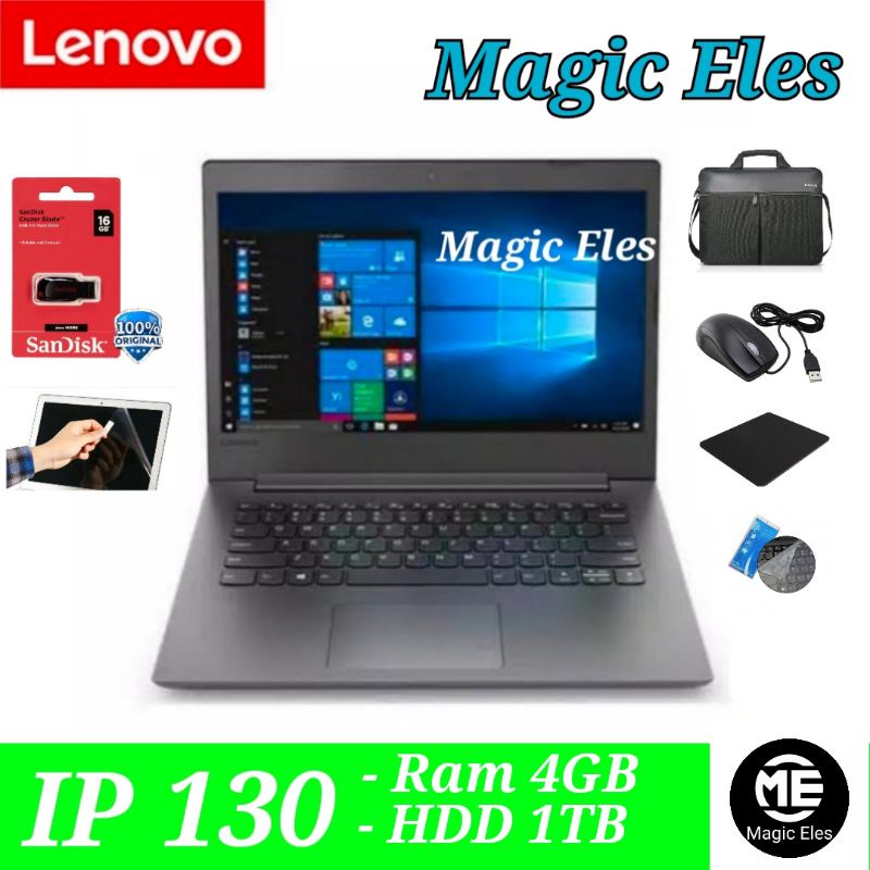 Laptop Lenovo IP130 intel Core i3 - 6006U Ram 4GB HDD 1TB / SSD 256GB Bonus Sandisk 16GB