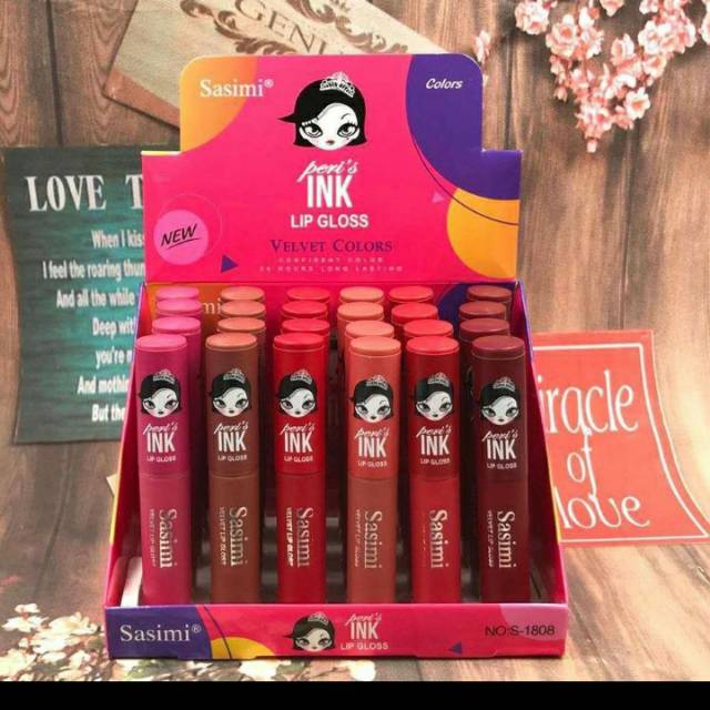 Lipgloss sasimi ink peri's 12pcs