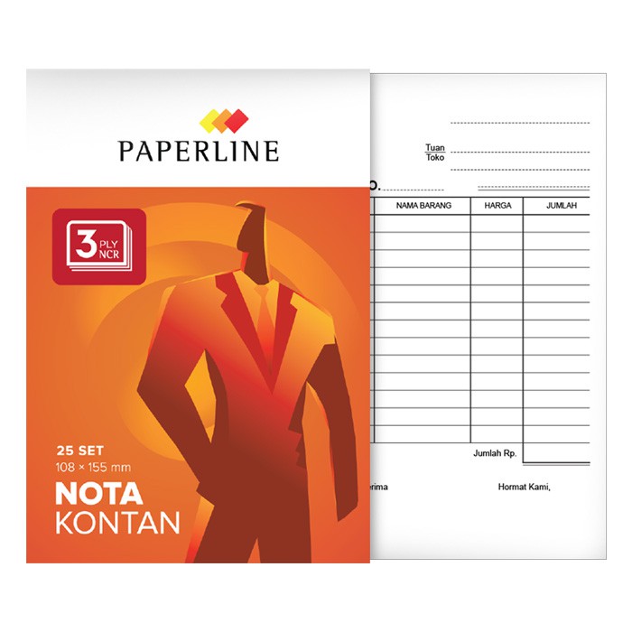 

Paperline Nota Kontan Kecil 3 ply