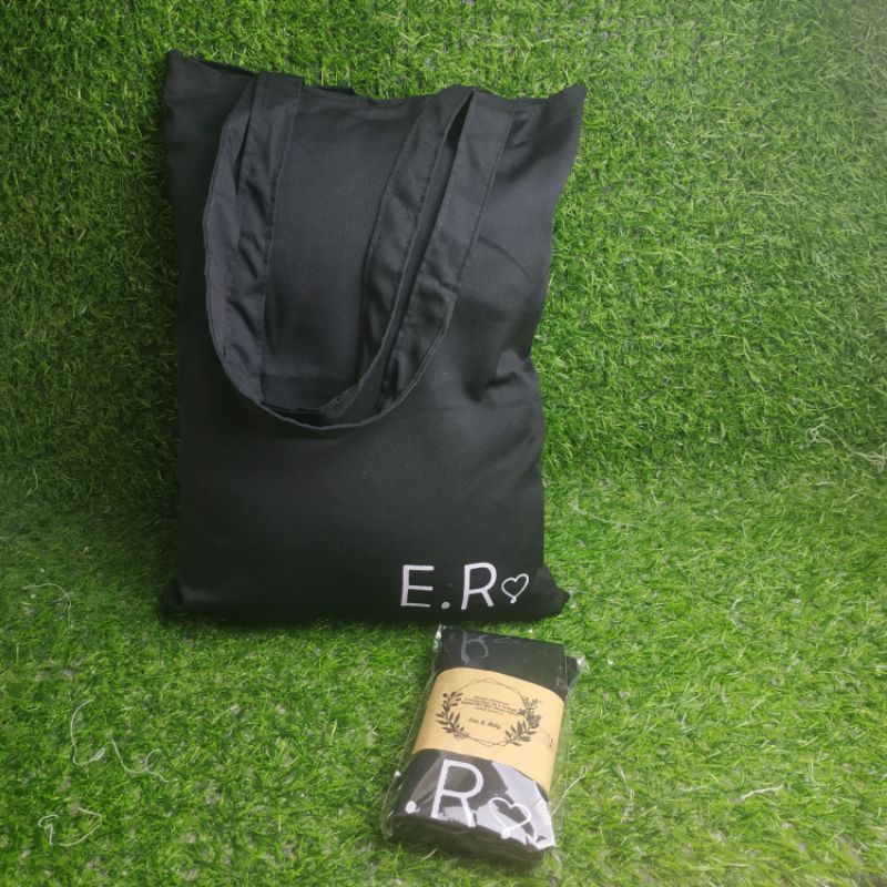 TOTEBAG DRILL/TAS SOUVENIR/BLACU WARNA