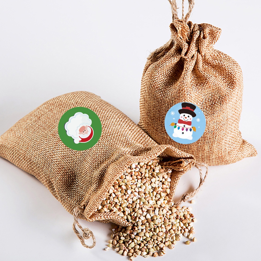 Stiker Label Desain Natal Untuk Dekorasi Pesta