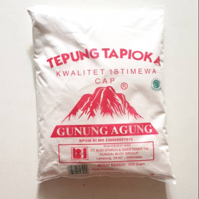 

Tepung tapioka merk gunung agung