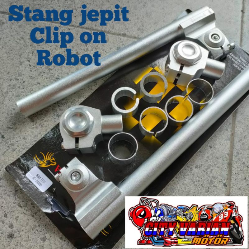 Stang Jepit Clip On Robot Universal Vixion Vixion New Cb CBR 150R Ninja RR 150 new Satria Fu