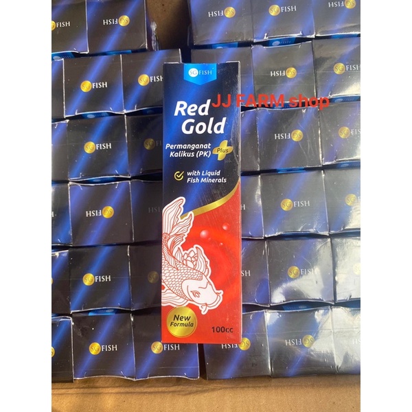 red gold SG FISH obat ikan hias ampuh jamur velvet gatal2 dll ikan koki koi cupang discus louhan dll
