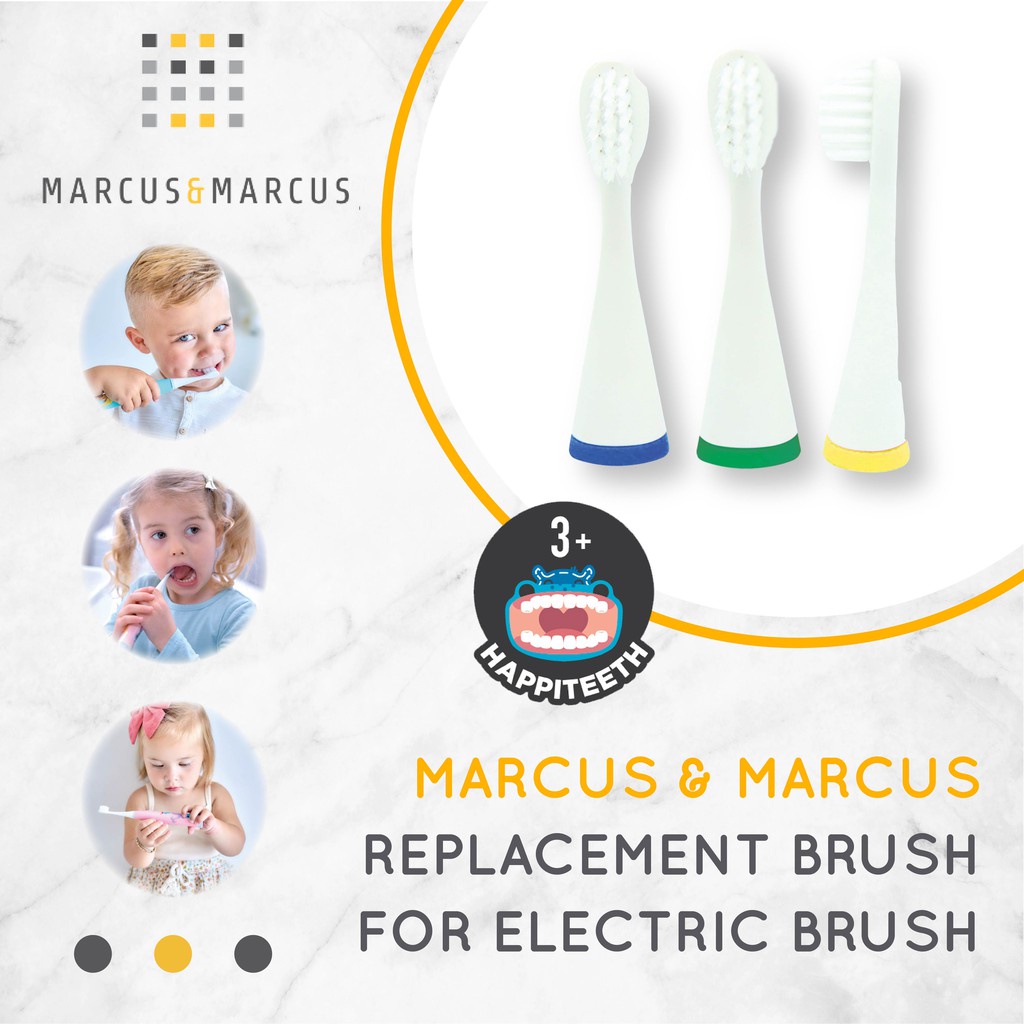 Castle - Marcus &amp; Marcus Replacement Brush for Electric Brush - Refill ToothBrush Sonic MNM