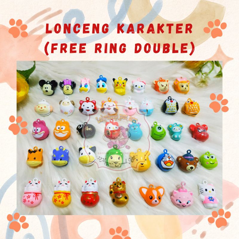 (FREE RING DOUBLE) LONCENG KARAKTER