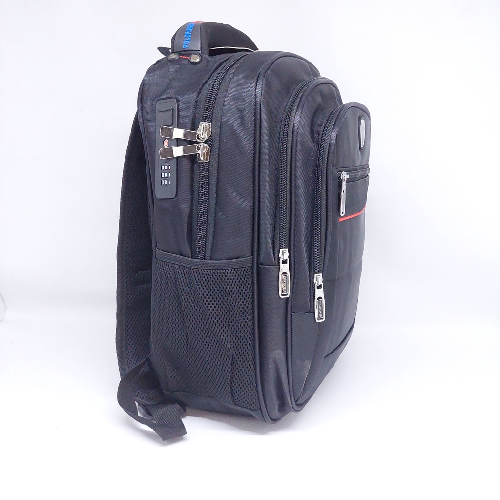 RANSEL LAPTOP POLO POWER ORIGINAL 16INCH / TAS LAPTOP USB KUNCI NOMOR POLO / TAS SEKOLAH SD SMP SMA KULIAH COWOK BAHAN TEBAL TALI BUSA / TAS BANYAK SLOT 4 RUANGAN