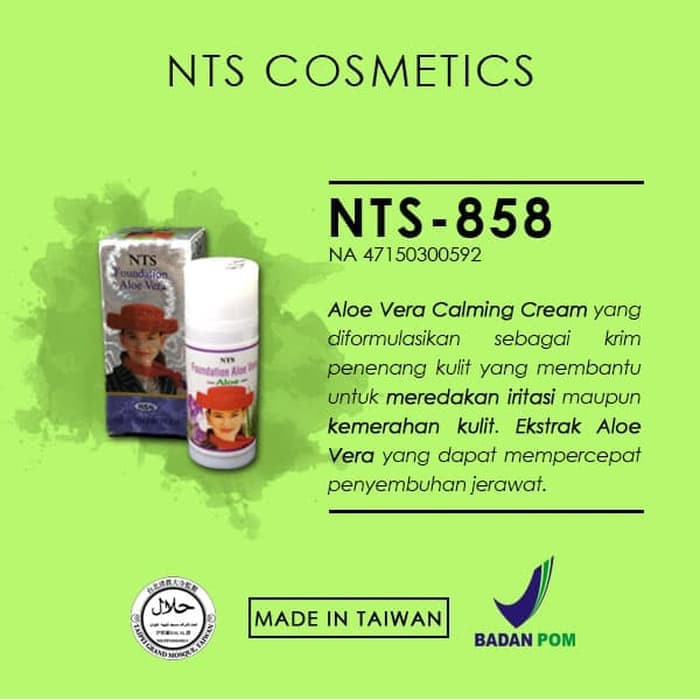 New Topsyne NTS-858 Foundation Aloe Vera Stick Original