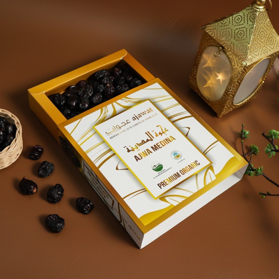 

Kurma Ajwa Ajawat Madina 1kg Korma Nabi Premium Original Madinah