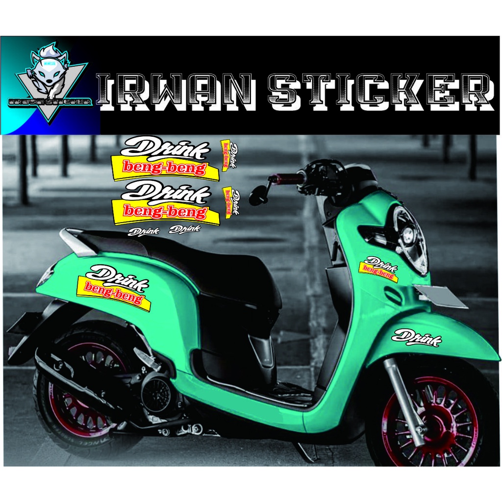STRIPING CUTTING STICKER SCOOPY 2020COSTUM NAMA VARIASI COD