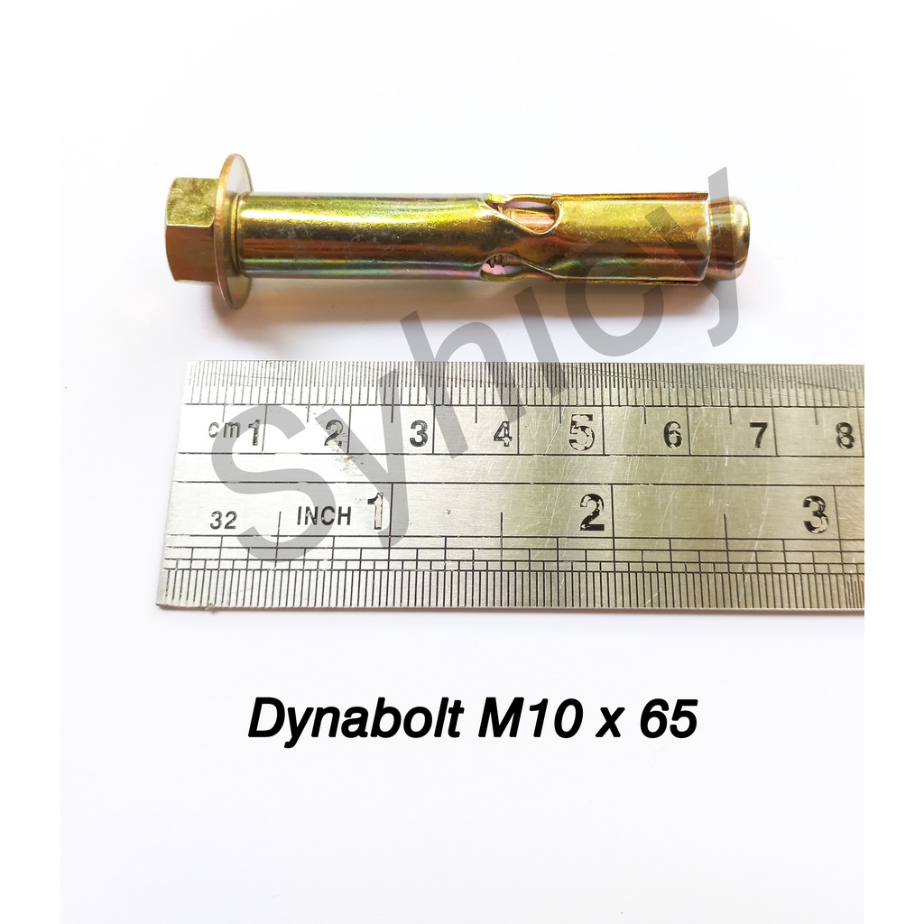 Dynabolt Dinabolt Kuning Baut Tanam - M10 x65 per biji