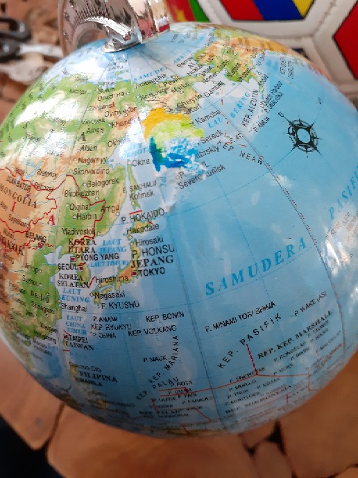 Globe Bola Dunia / Diameter 13 Cm Berkualitas / Peta Dunia