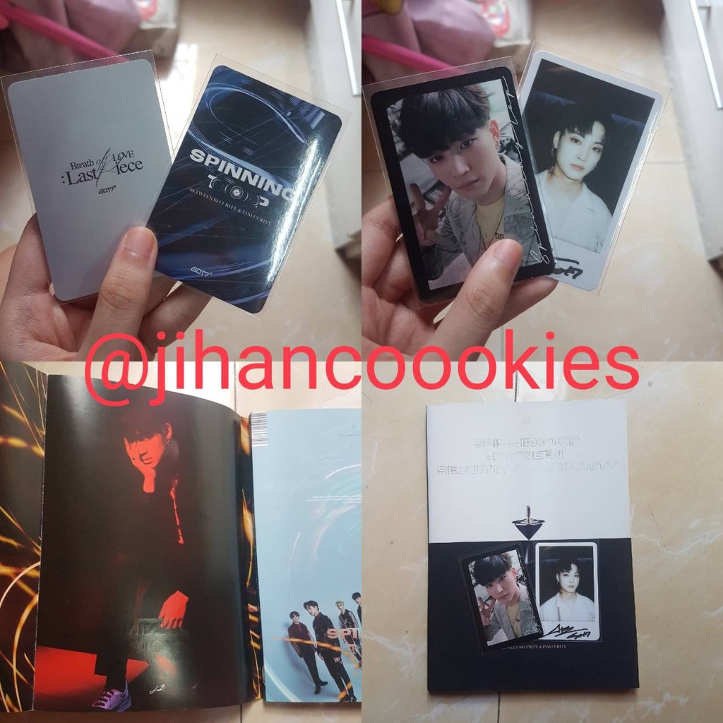 GOT7 SPINNING TOP JB PAGE , JB PHOTOCARD , POLA JB BOL BREATH OF LOVE JAEBEOM JAY B PC