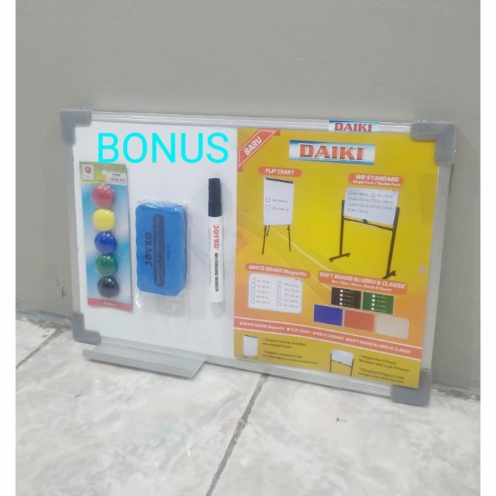 

Whiteboard / Papan tulis magnetic uk 30x45 cm promo