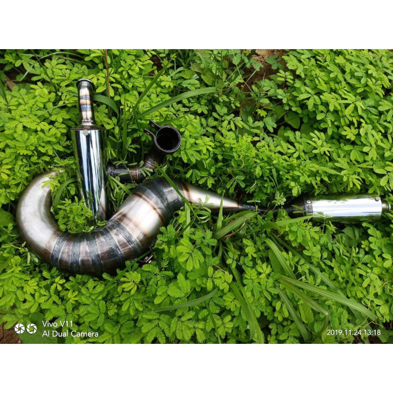 KNALPOT  VESPA SPARTAN/EXHAUST VESPA PRP SPARTAN/200cc/PX200/Excel200