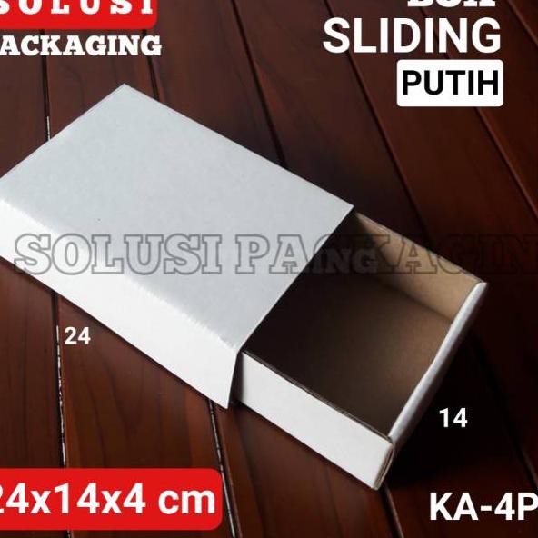 

BARU KARDUS SLIDING 24X14X4 PUTIH 10 PCS-KARDUS HP KOTAK KADO KARDUS SEPATU KOTAK AKSESORIS BOX
